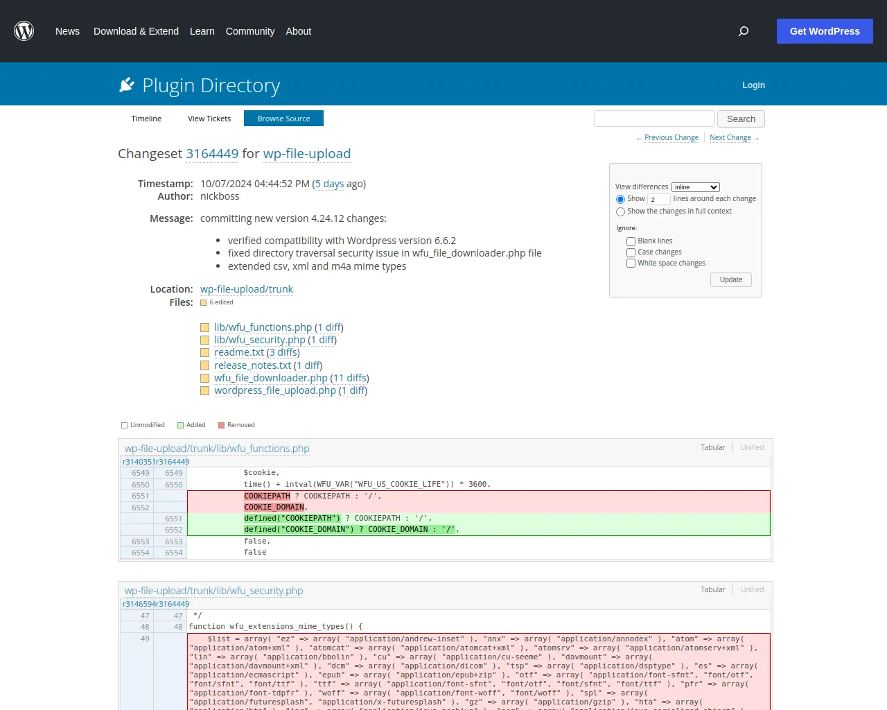 Changeset 3164449 for wp-file-upload – WordPress Plugin Repository