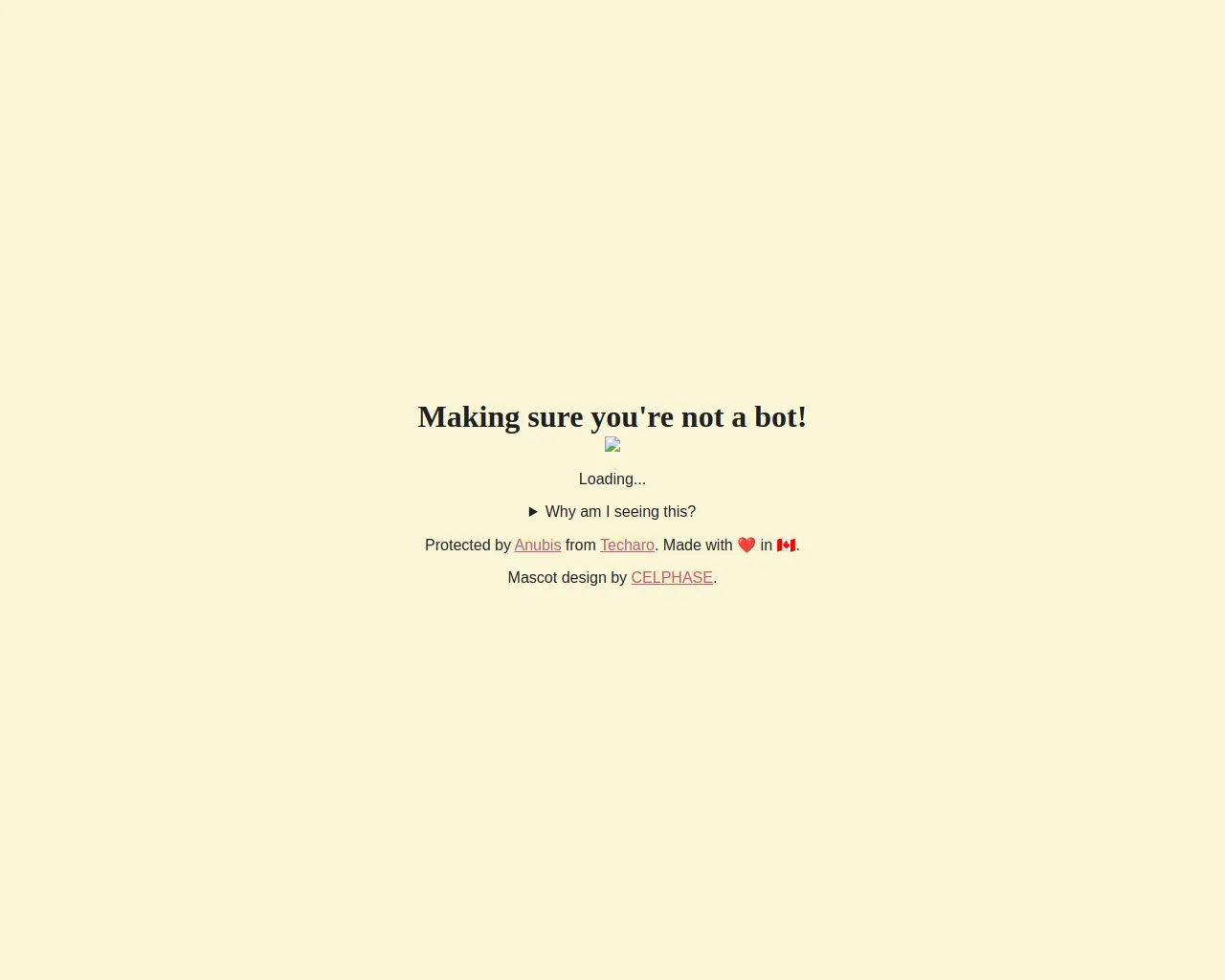 Making sure you're not a bot!