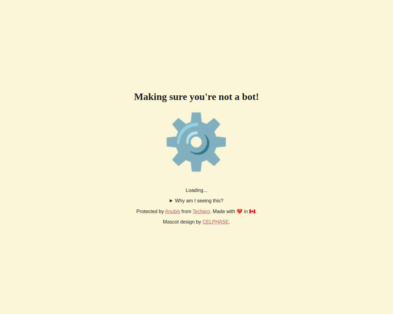 Making sure you're not a bot!