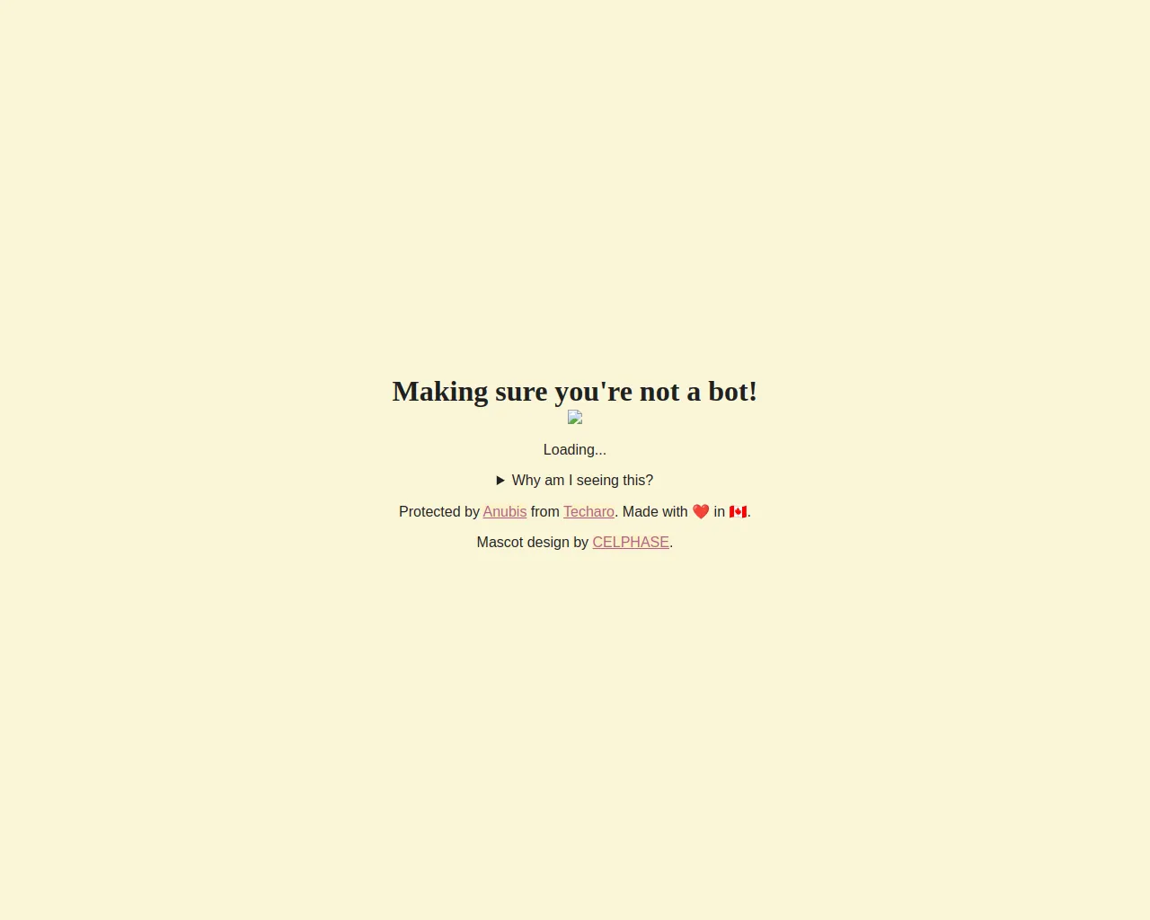 Making sure you're not a bot!