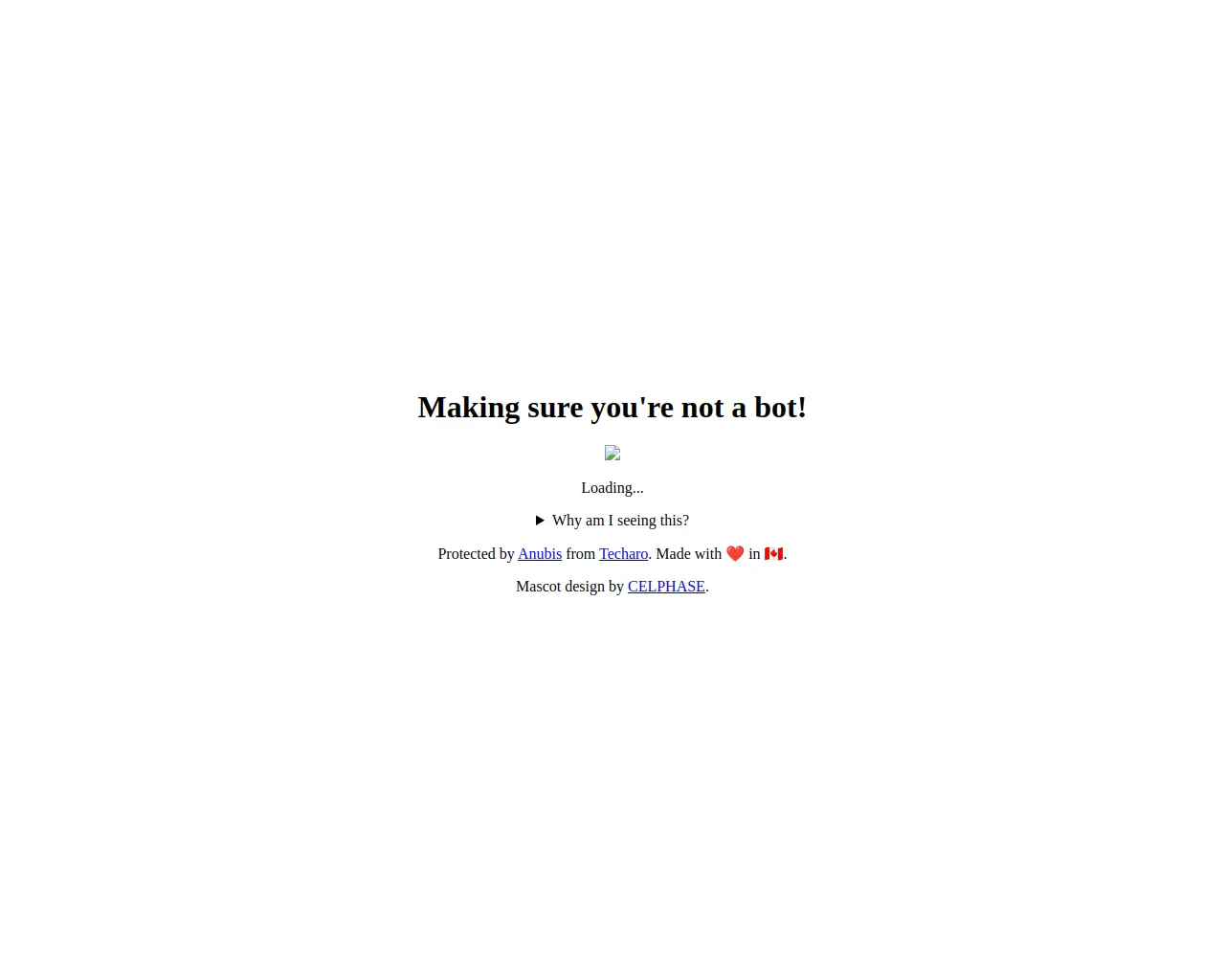 Making sure you're not a bot!