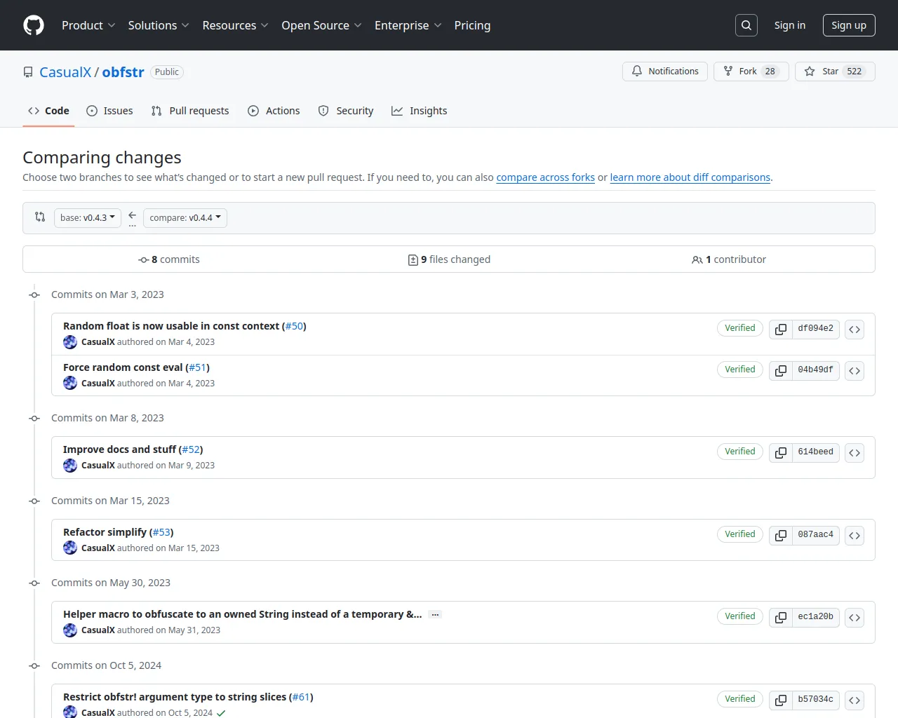 Comparing v0.4.3...v0.4.4 · CasualX/obfstr · GitHub