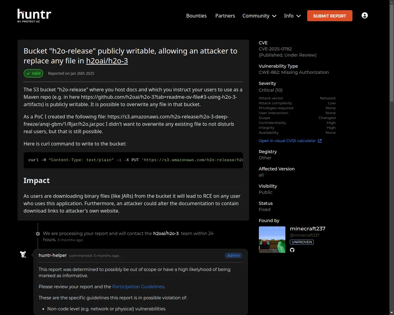 huntr - The world’s first bug bounty platform for AI/ML