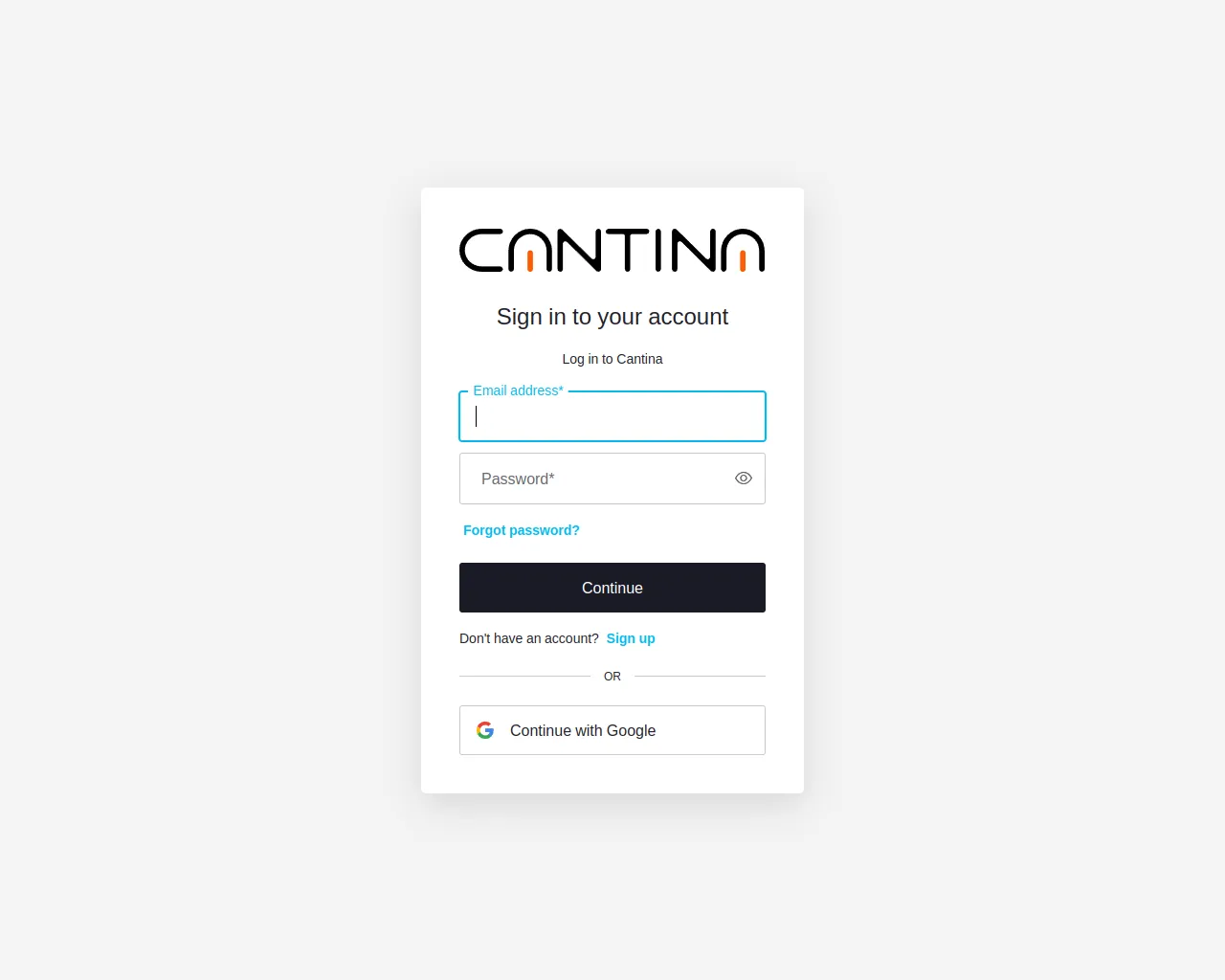 Log in | Cantina