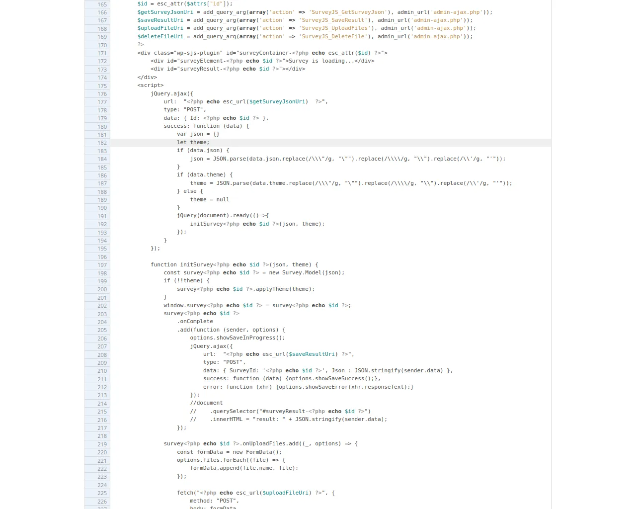 initializer.php in surveyjs/trunk – WordPress Plugin Repository