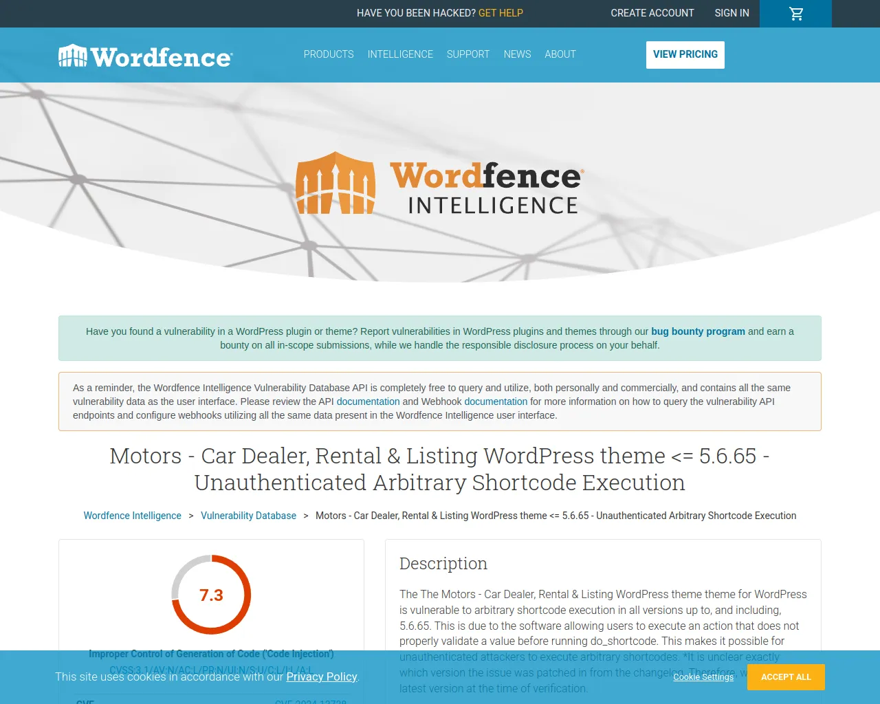 Motors - Car Dealer, Rental & Listing WordPress theme <= 5.6.65 - Unauthenticated Arbitrary Shortcode Execution