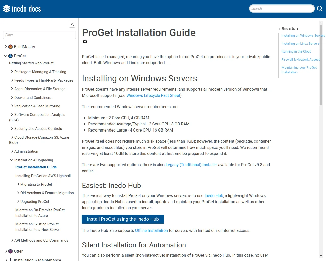 ProGet Installation Guide - Inedo Documentation
