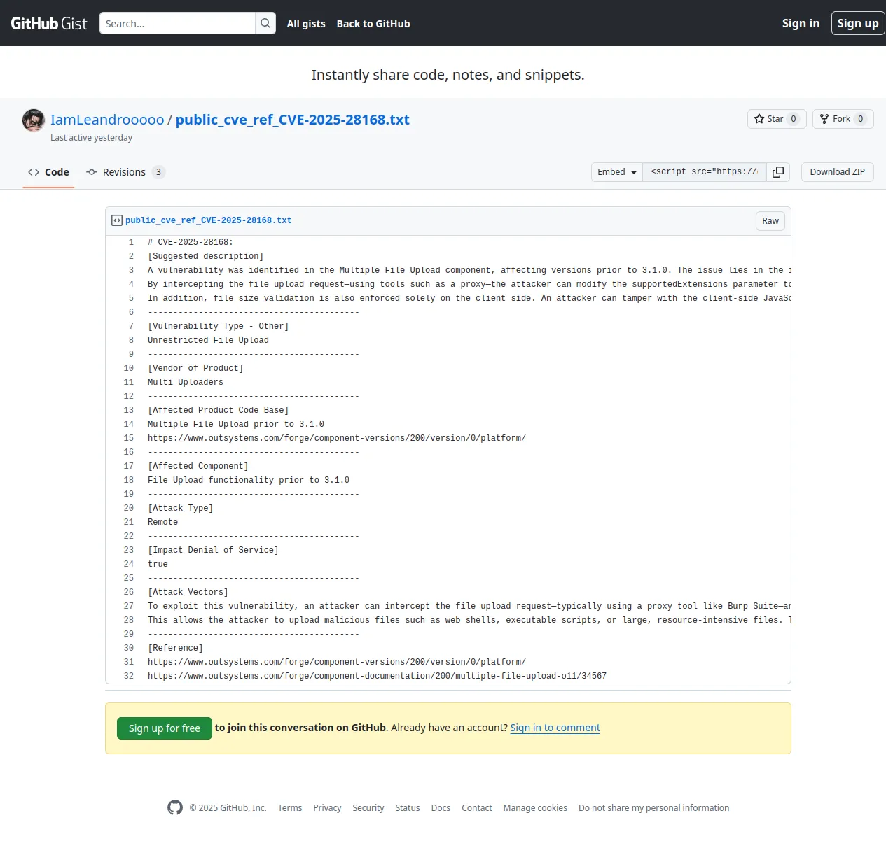 public_cve_ref_CVE-2025-28168.txt · GitHub