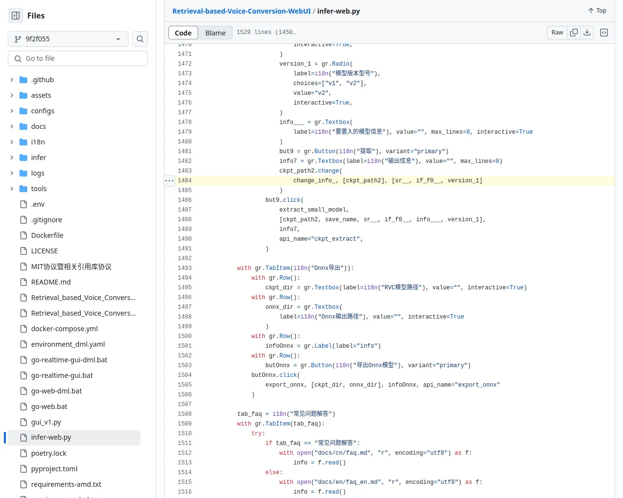 Retrieval-based-Voice-Conversion-WebUI/infer-web.py at 9f2f0559e6932c10c48642d404e7d2e771d9db43 · RVC-Project/Retrieval-based-Voice-Conversion-WebUI · GitHub