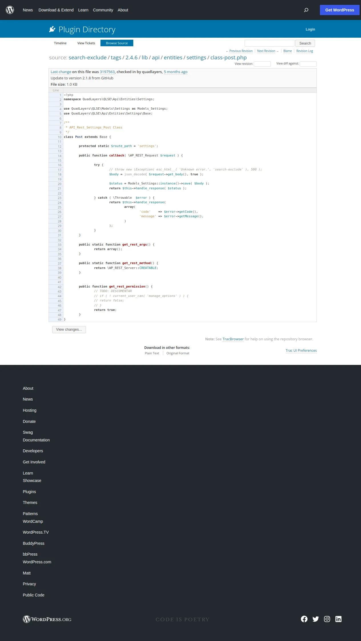 class-post.php in search-exclude/tags/2.4.6/lib/api/entities/settings – WordPress Plugin Repository