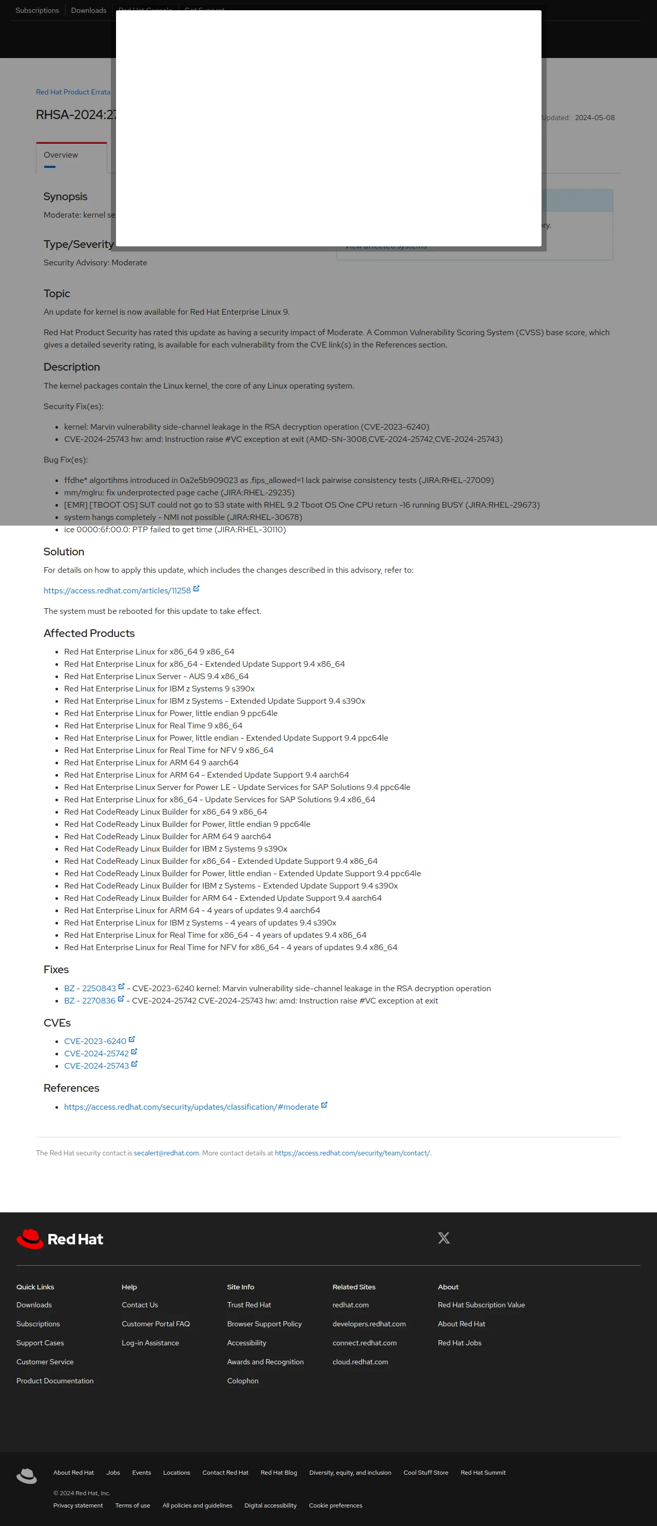 RHSA-2024:2758 - Security Advisory - Red Hat Customer Portal