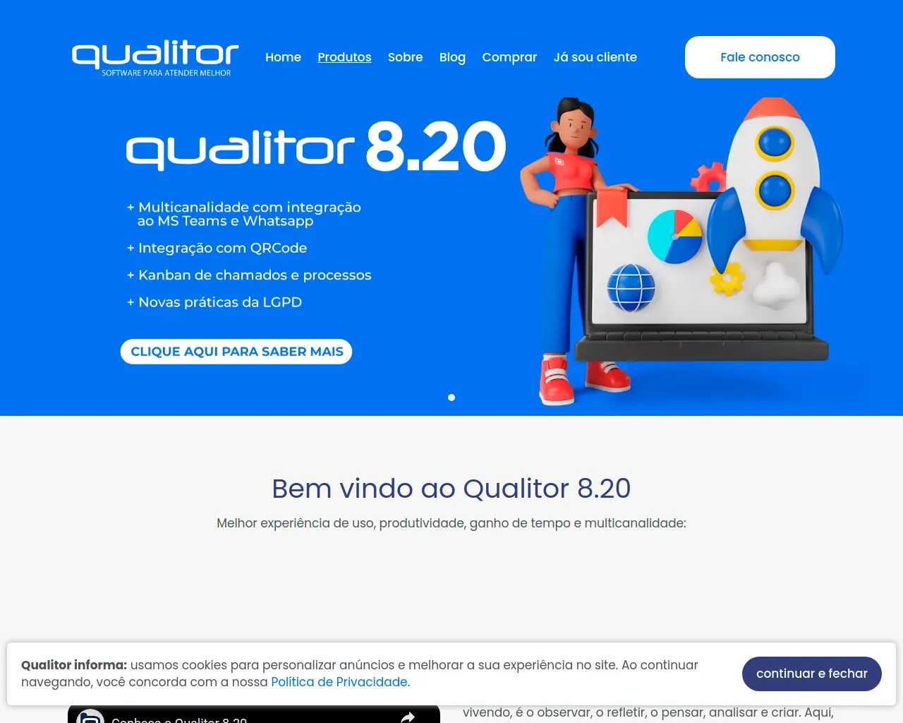 Qualitor 8.20 - Software para Atender Melhor