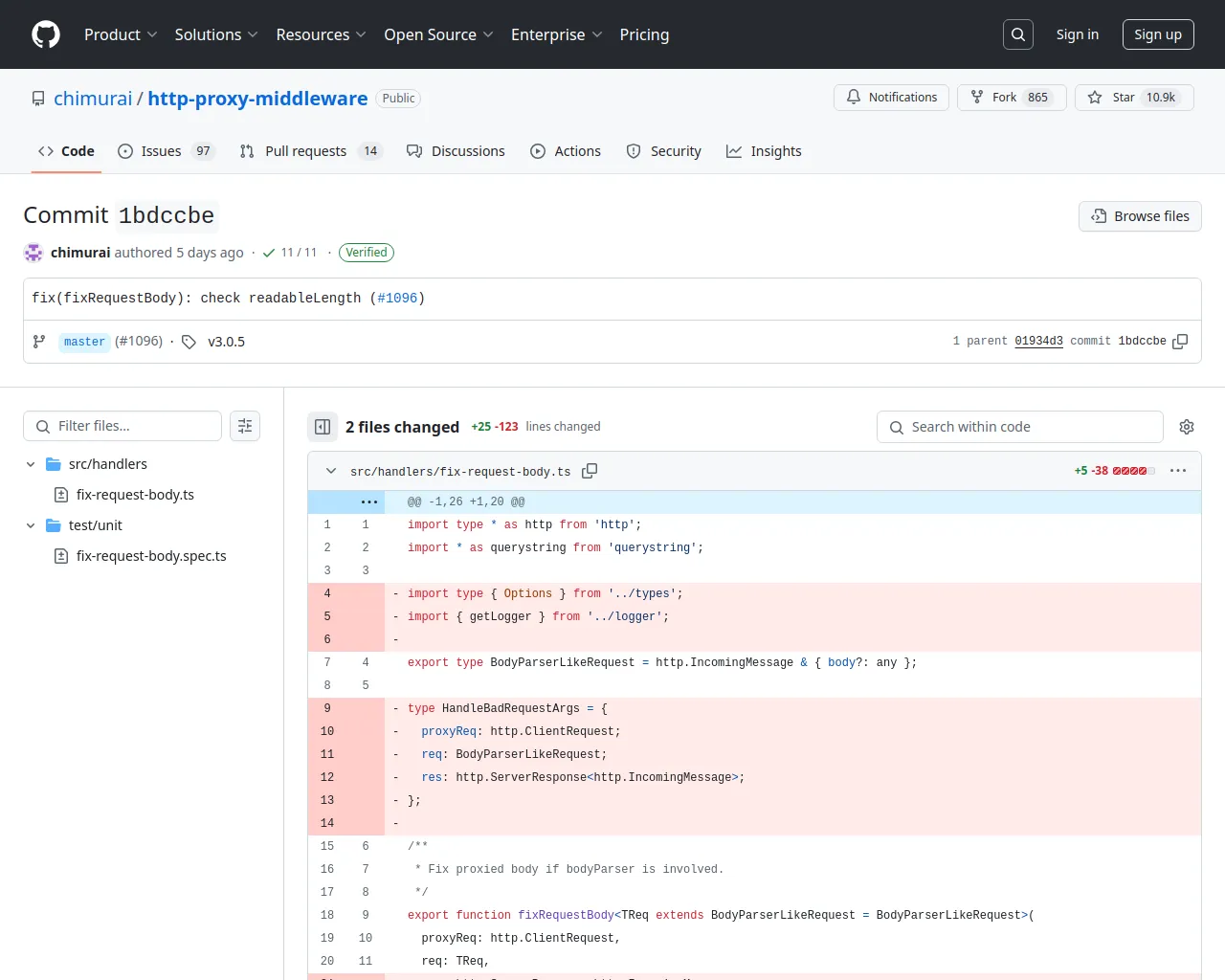 fix(fixRequestBody): check readableLength (#1096) · chimurai/http-proxy-middleware@1bdccbe · GitHub